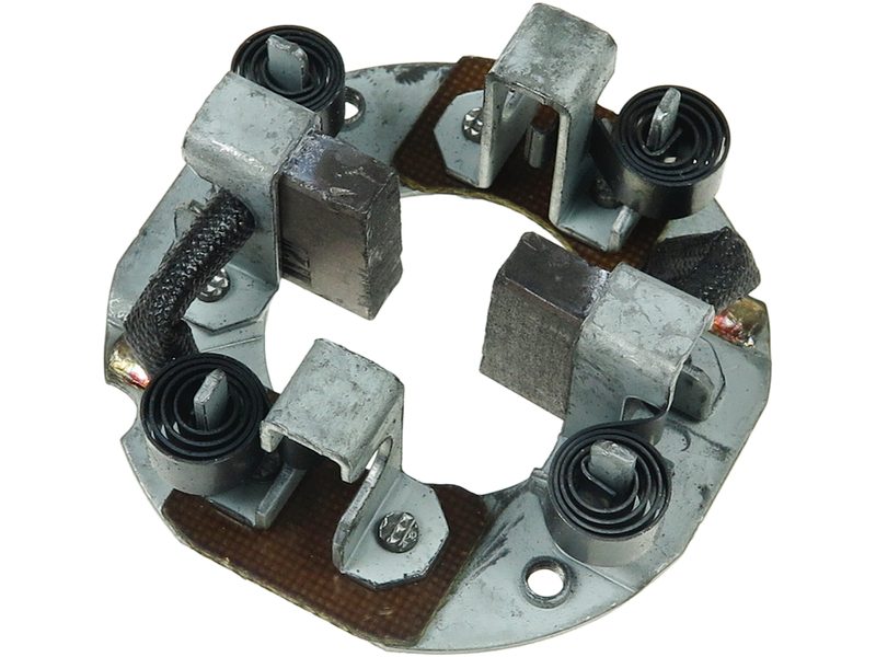 Starter motor brush holder