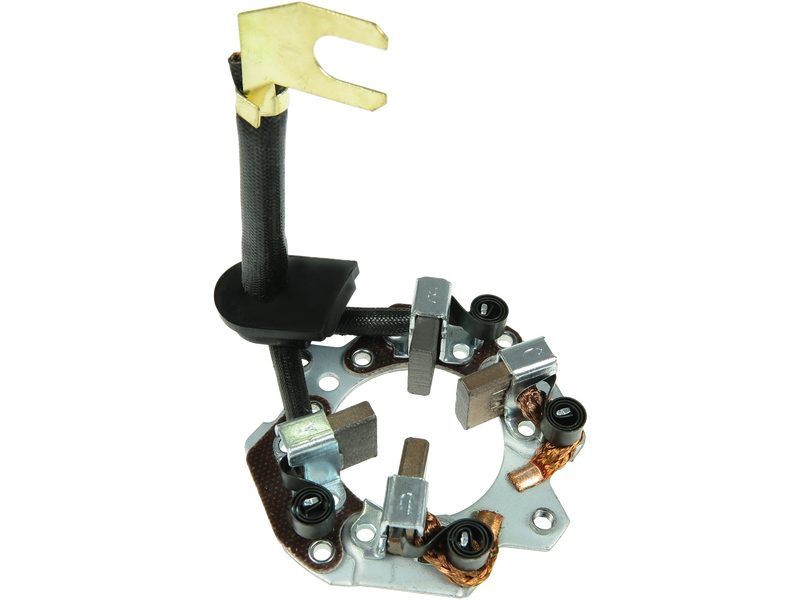 Starter motor brush holder