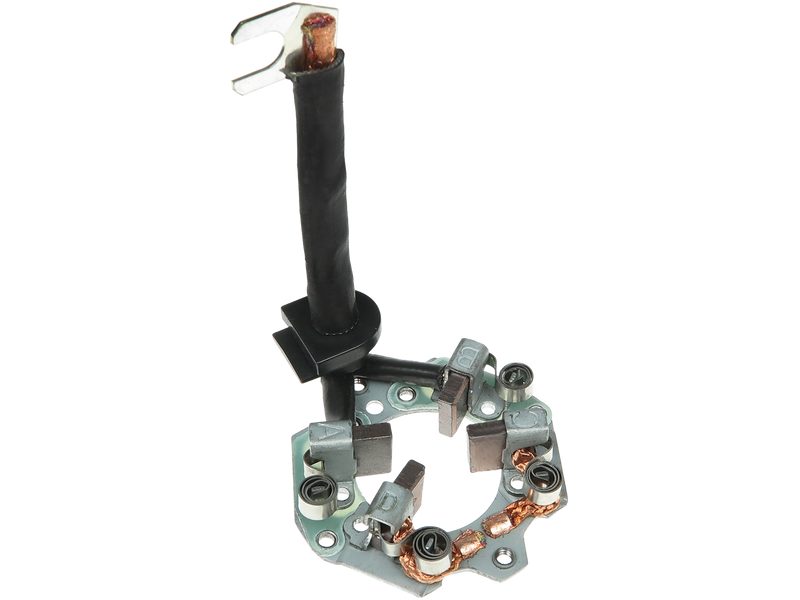 Starter motor brush holder
