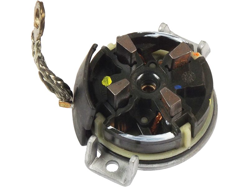 Starter motor commutator-side bracket