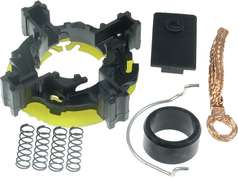 Starter motor brush holder