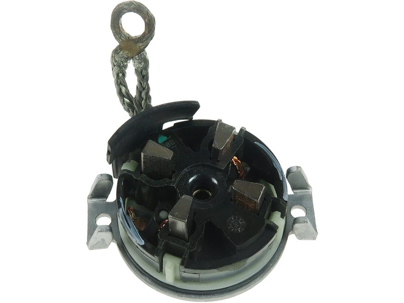Starter motor commutator-side bracket