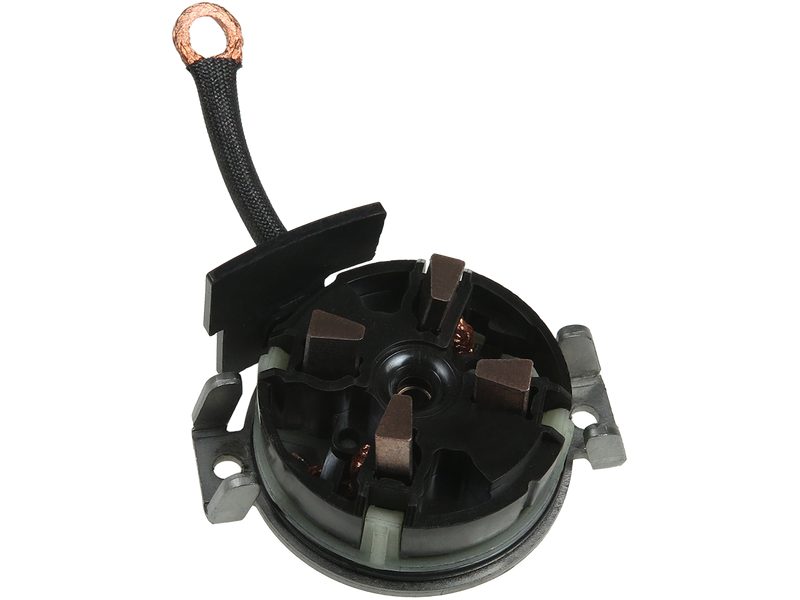 Starter motor commutator-side bracket
