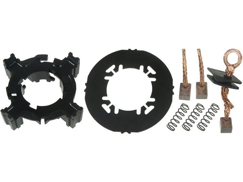 Starter motor brush holder