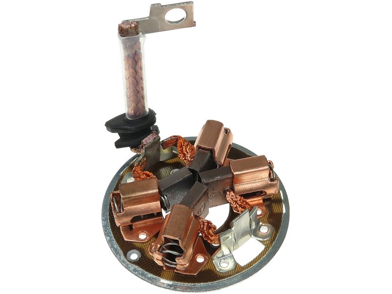 Starter motor brush holder