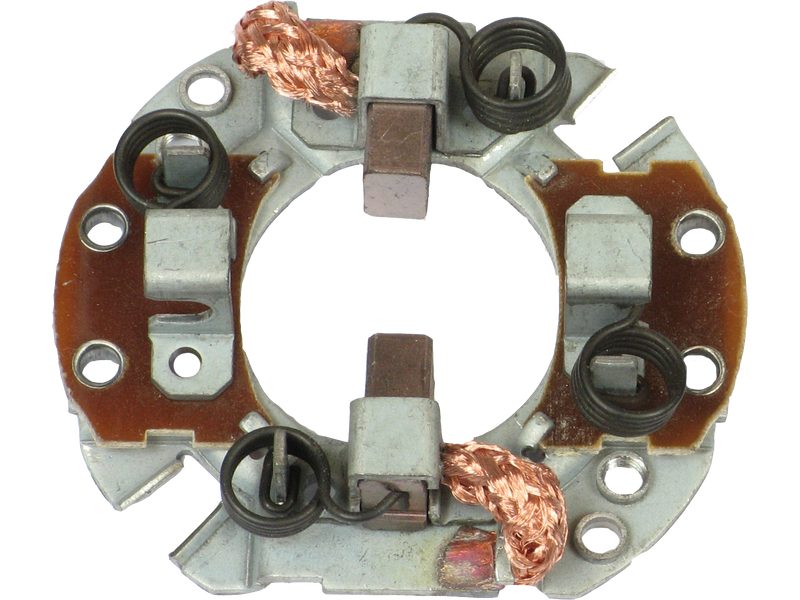 Starter motor brush holder