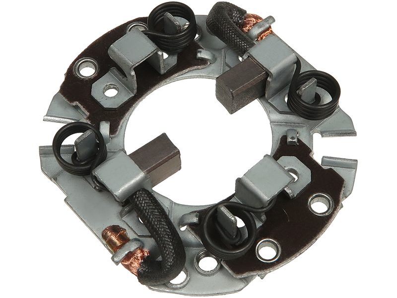 Starter motor brush holder