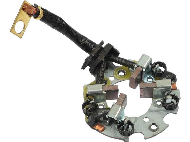Starter motor brush holder