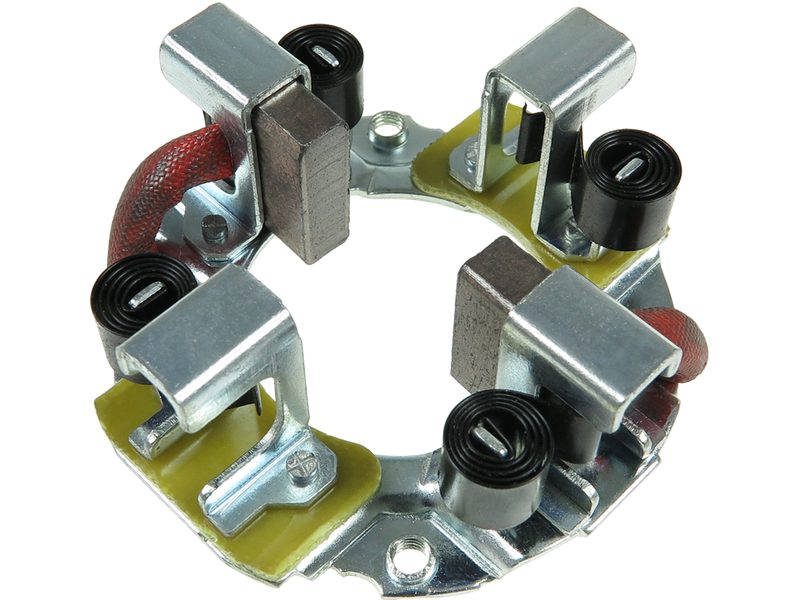 Starter motor brush holder
