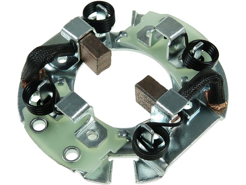 Starter motor brush holder