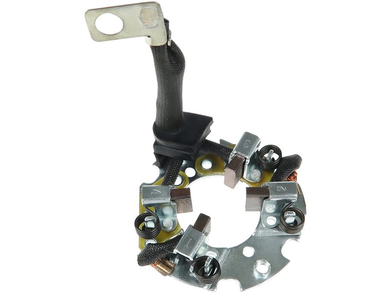 Starter motor brush holder