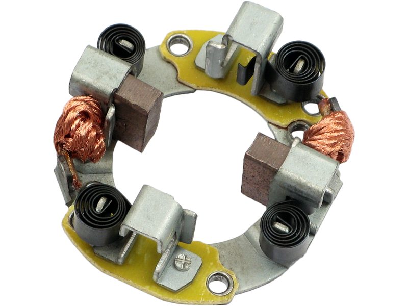 Starter motor brush holder