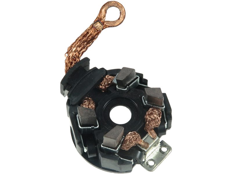 Starter motor brush holder