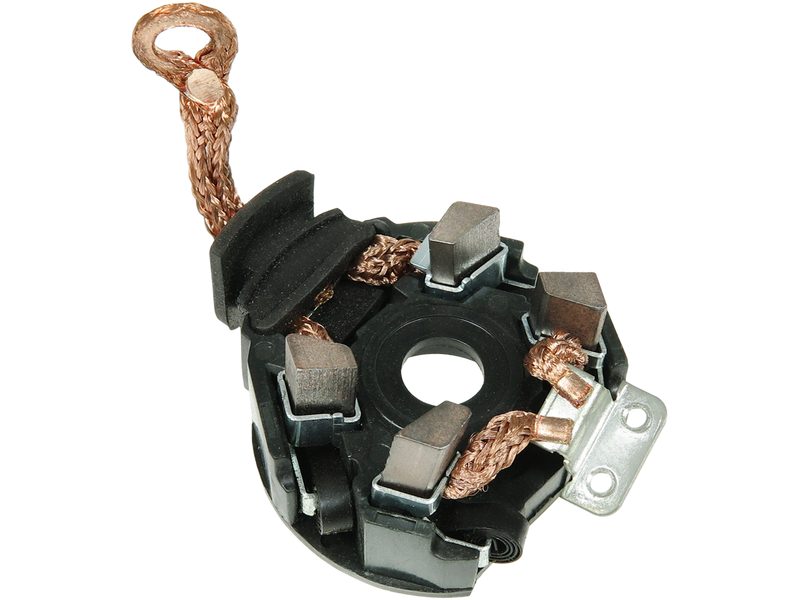 Starter motor brush holder