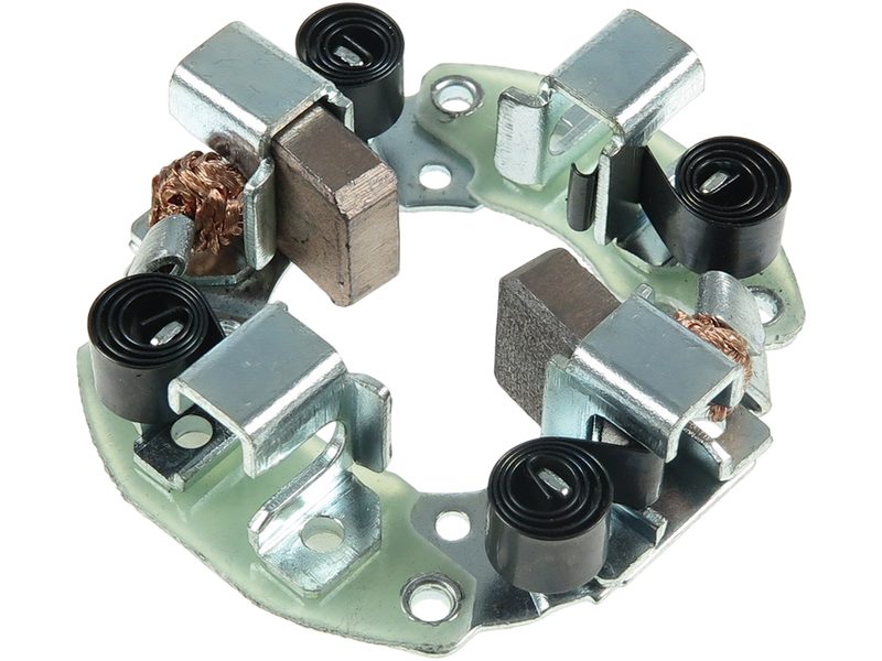 Starter motor brush holder