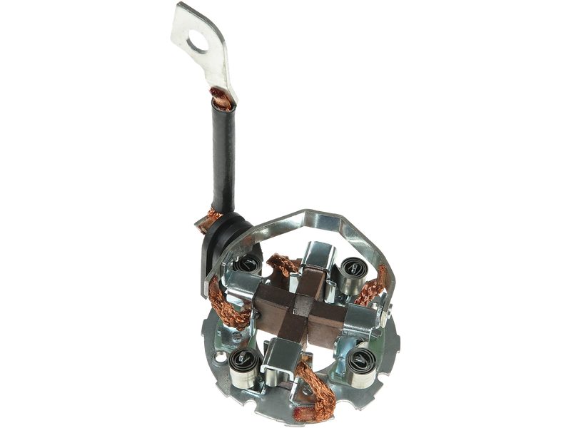 Starter motor brush holder