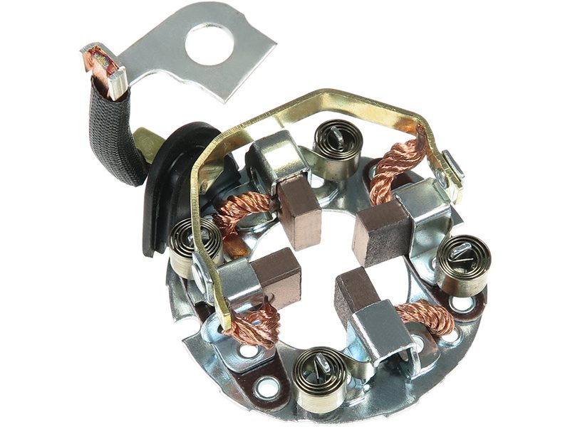 Starter motor brush holder