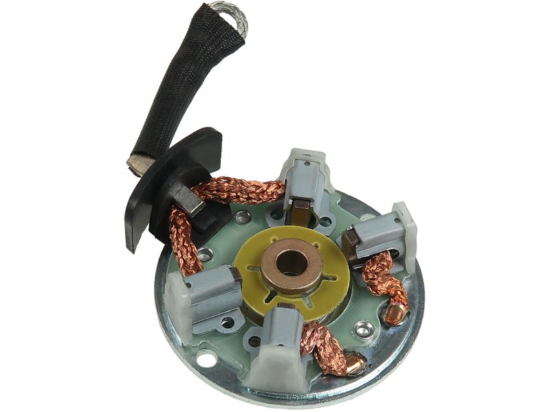 Starter motor brush holder