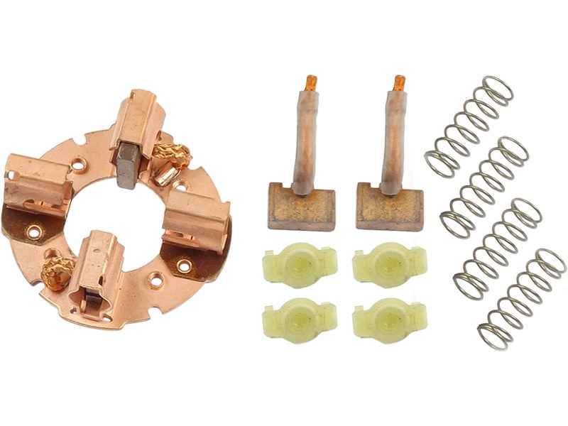 Starter motor brush holder