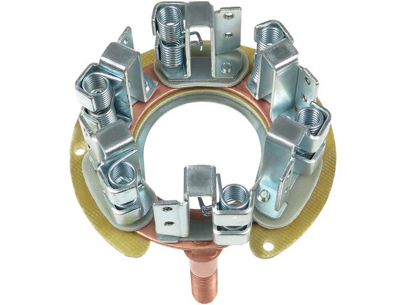 Starter motor brush holder