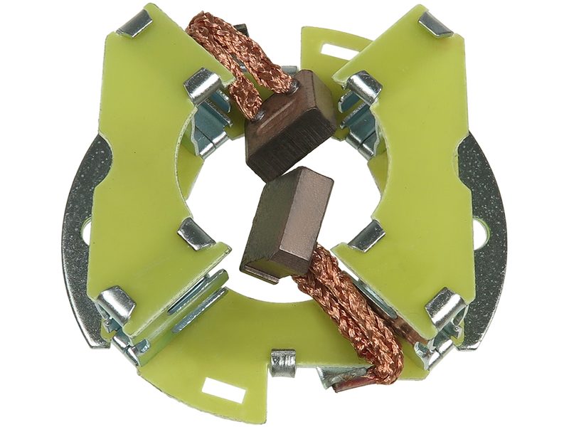Starter motor brush holder
