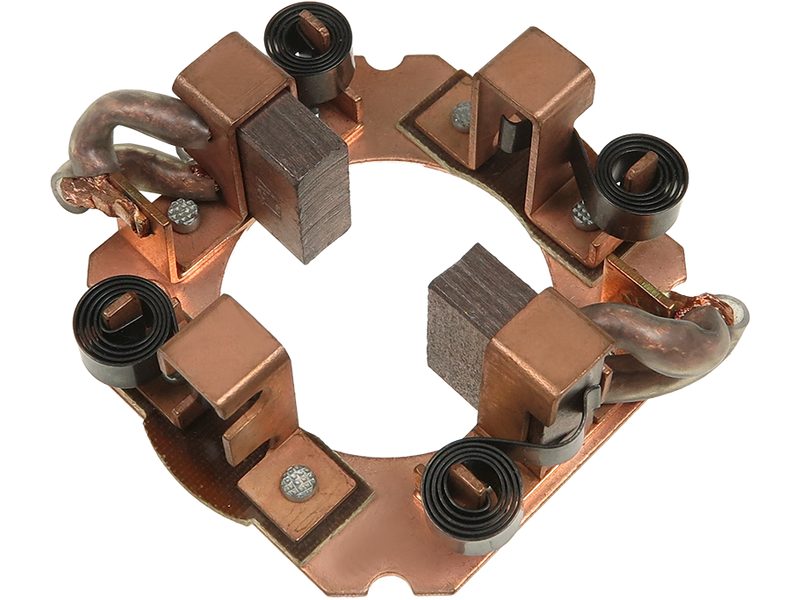 Starter motor brush holder