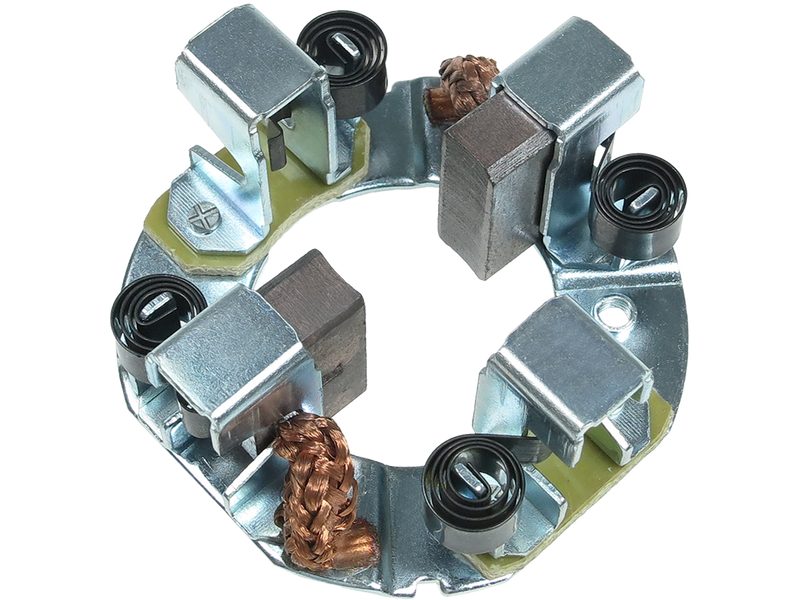 Starter motor brush holder