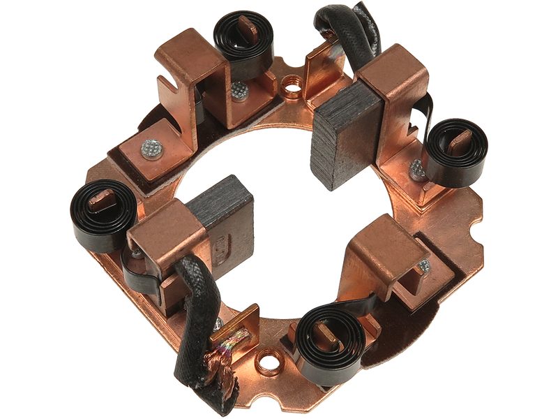 Starter motor brush holder