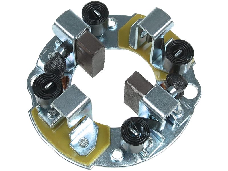 Starter motor brush holder