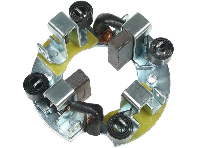 Starter motor brush holder