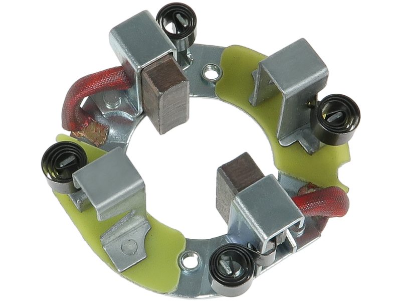 Starter motor brush holder