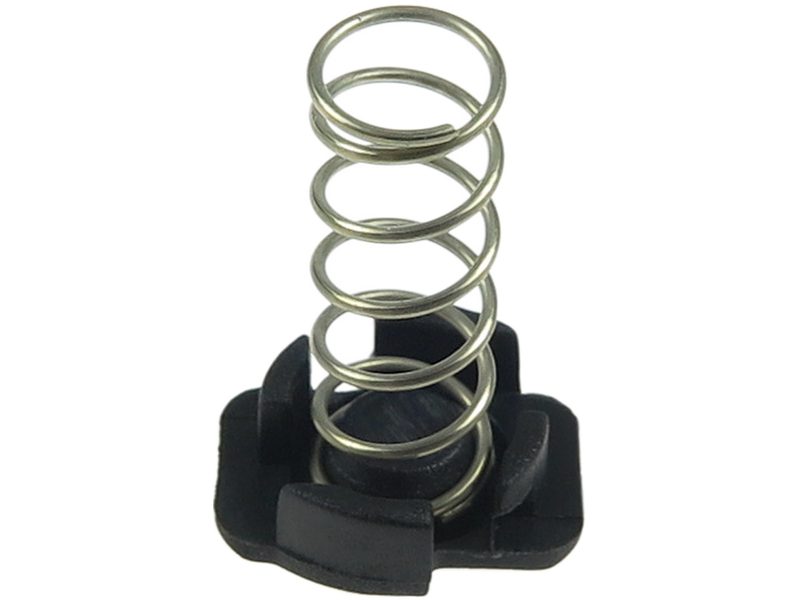 Starter motor brush holder spring