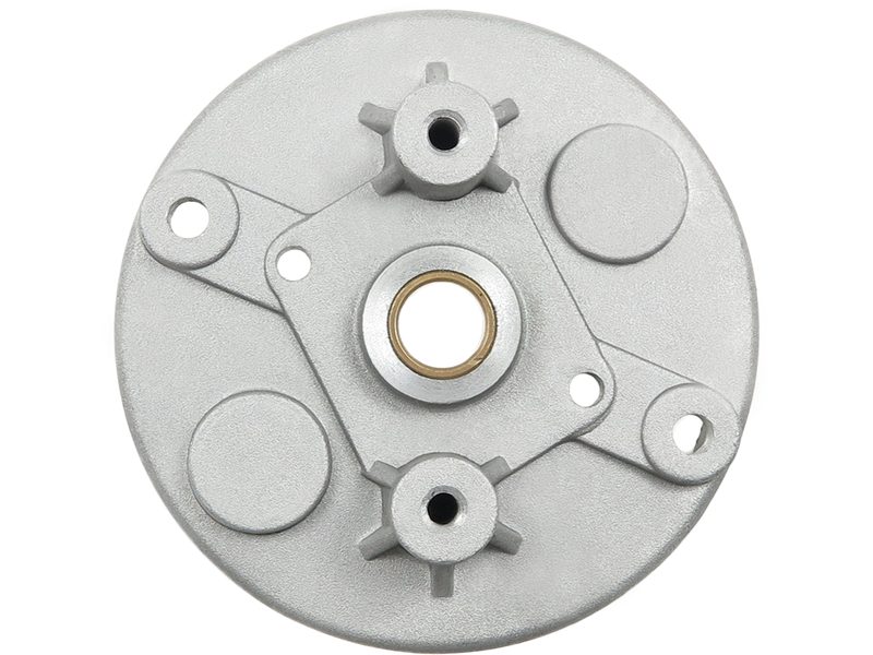 Starter motor commutator-side bracket