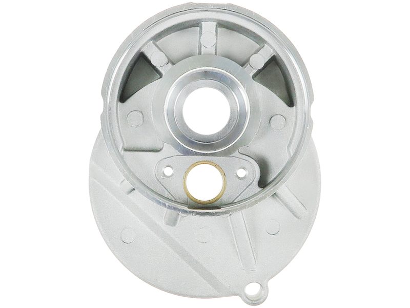 Starter motor pinion side mount