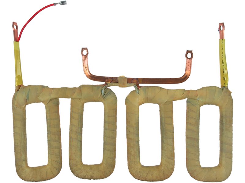 Starter motor field winding