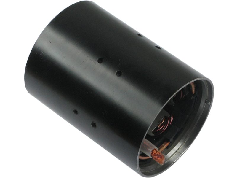 Starter motor housing with field winding
