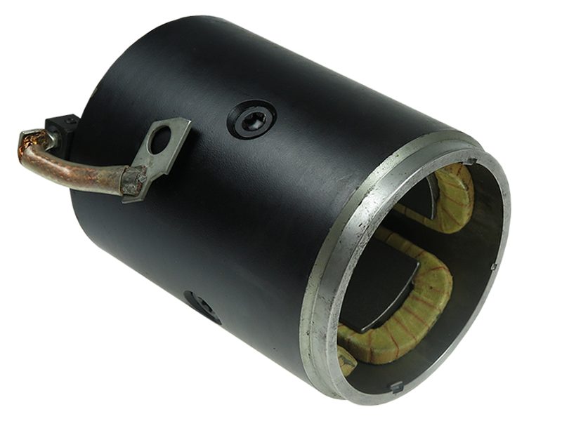 Starter motor housing with field winding