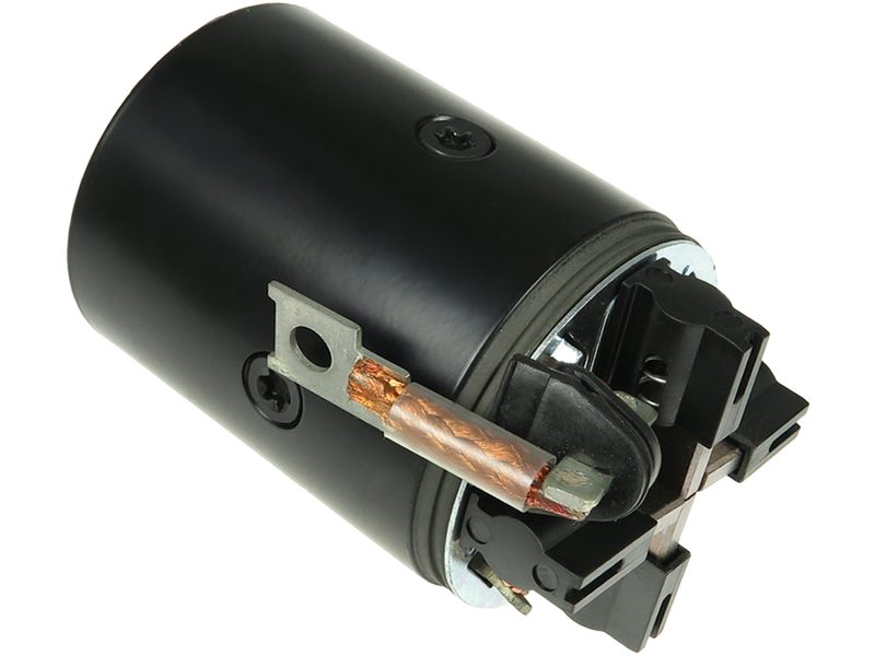 Starter motor brush holder