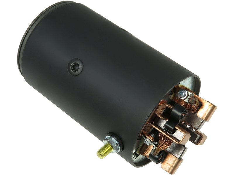 Starter motor brush holder