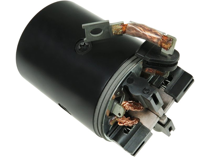 Starter motor brush holder