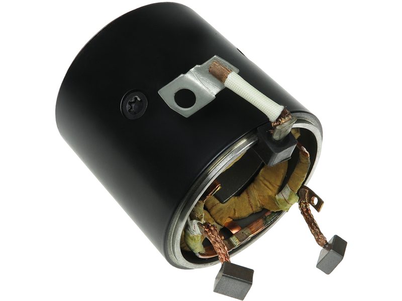 Starter motor housing with field winding