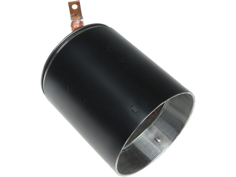 Starter motor housing with field winding