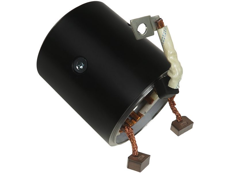 Starter motor housing with field winding