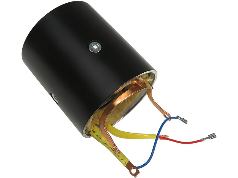 Starter motor housing with field winding