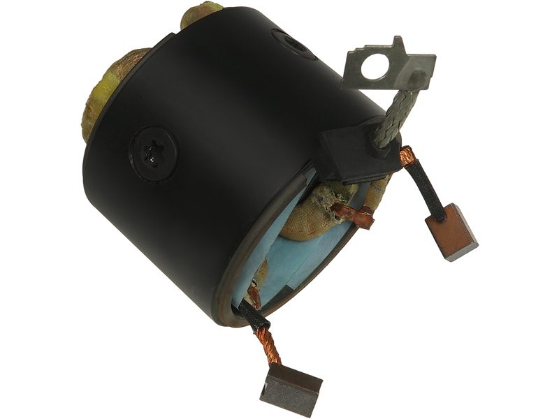 Starter motor housing with field winding