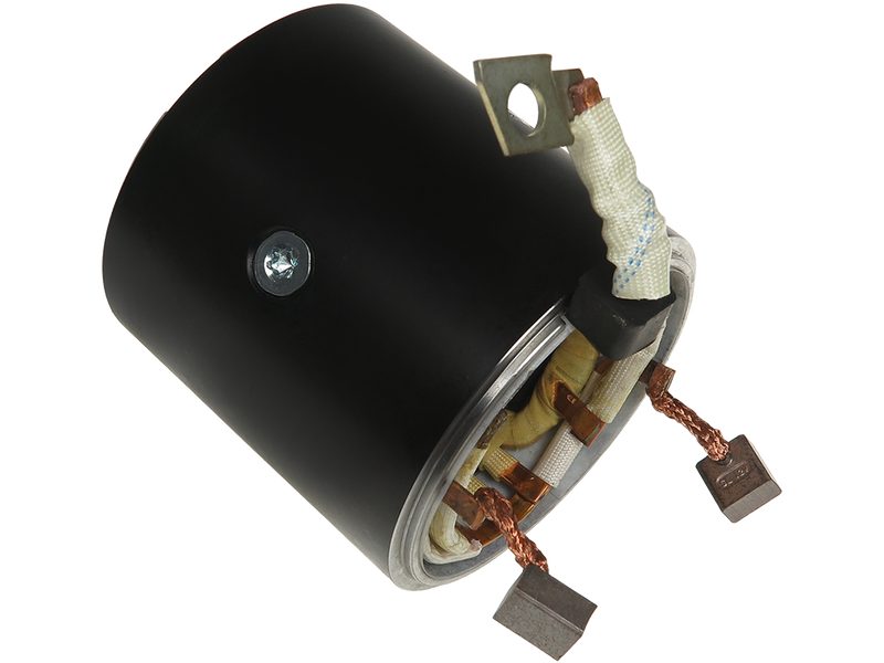 Starter motor housing with field winding