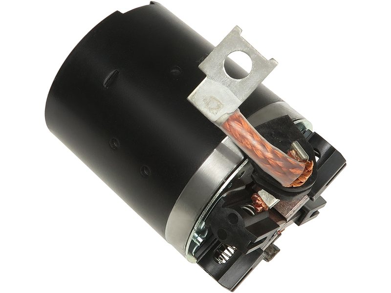 Starter motor brush holder