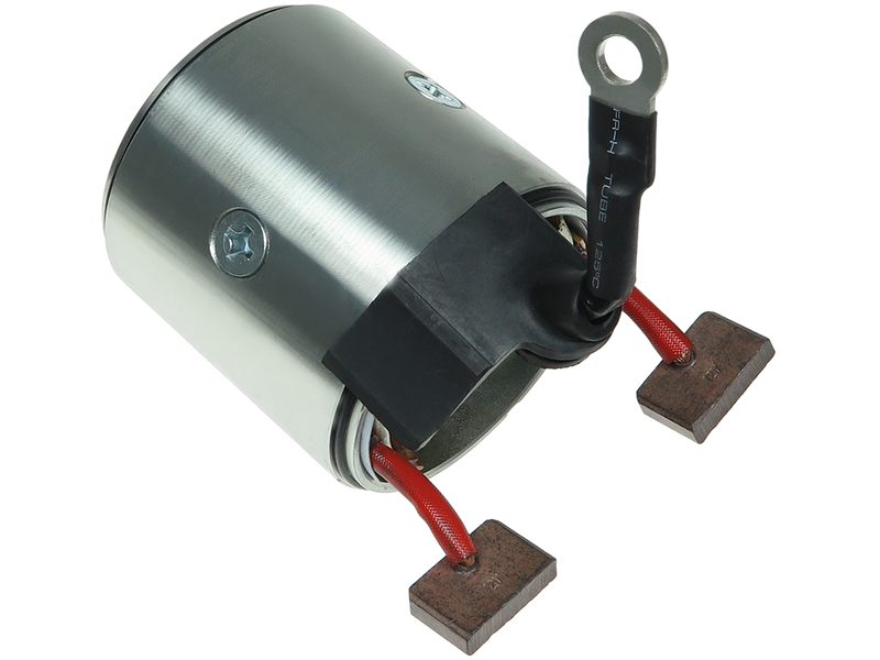 Starter motor housing with field winding