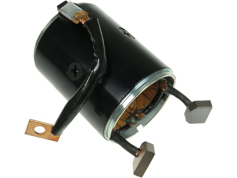 Starter motor housing with field winding