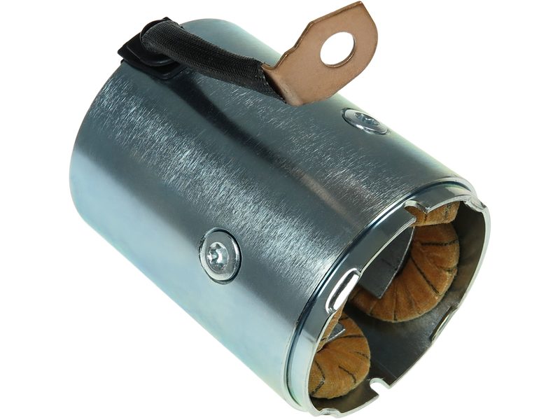 Starter motor housing with field winding